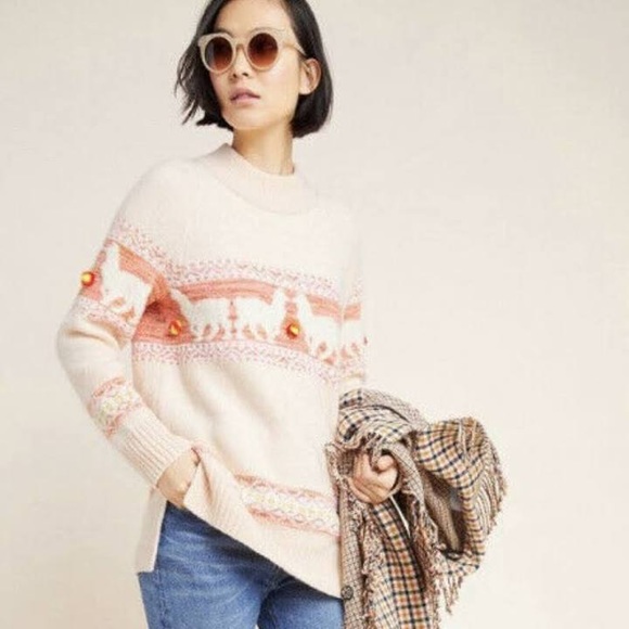 Anthropologie Aimee Pommed Alpaca Sweater - Picture 6 of 9